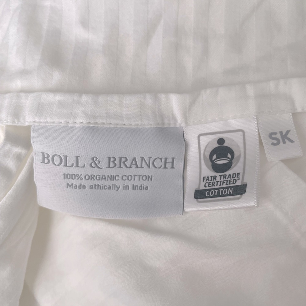 Boll and Branch Split King size sheet set